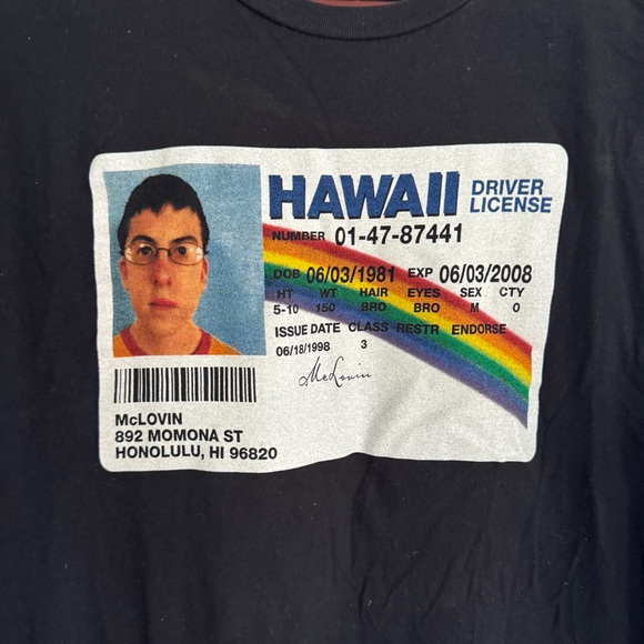 Graphic Tee Bundle 6 Piece Black T-Shirts Short Sleeve Lot Size Large - Picture 6 of 15